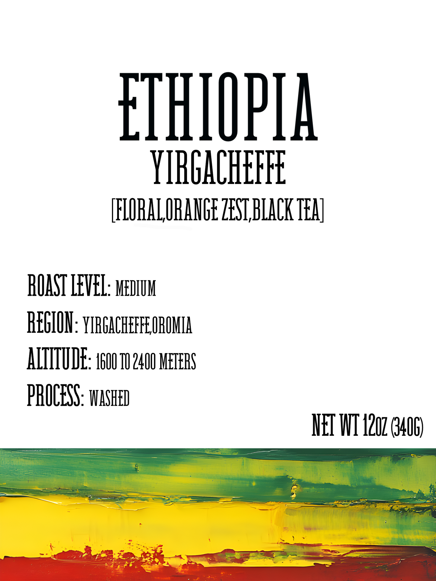 ETHIOPIA-YIRGACHEFFE (340g)