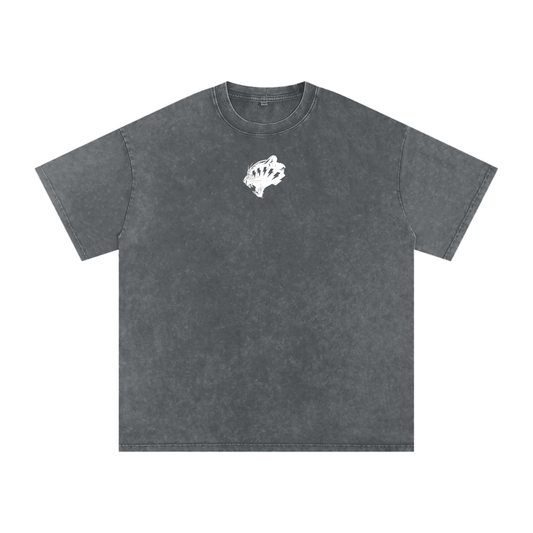 Snow Washed Oversized Cotton T-Shirt