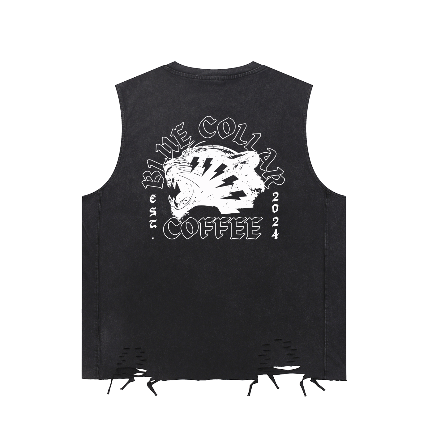Snow Washed Raw-Hem Tank Top